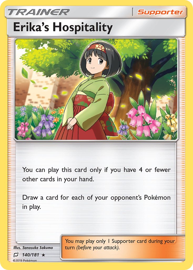 Erika's Hospitality (140/181) (Theme Deck Exclusive) [Sun & Moon: Team Up] | Play N Trade Winnipeg