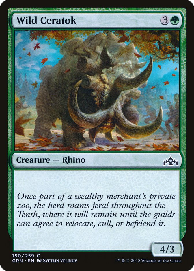 Wild Ceratok [Guilds of Ravnica] | Play N Trade Winnipeg