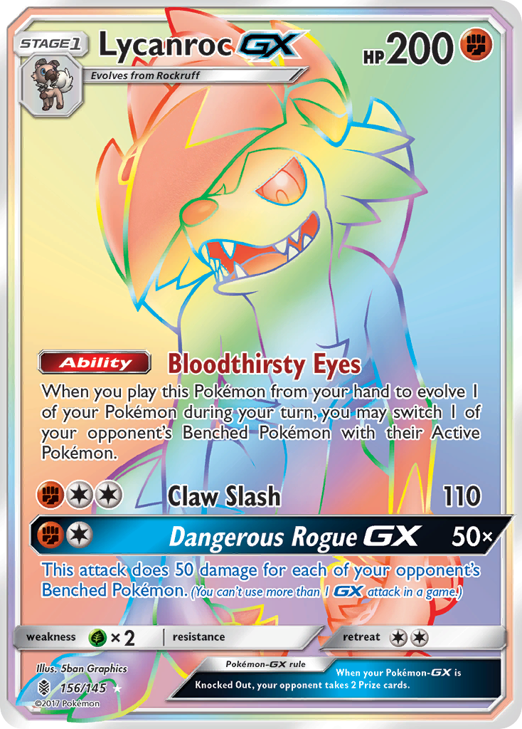 Lycanroc GX (156/145) [Sun & Moon: Guardians Rising] | Play N Trade Winnipeg