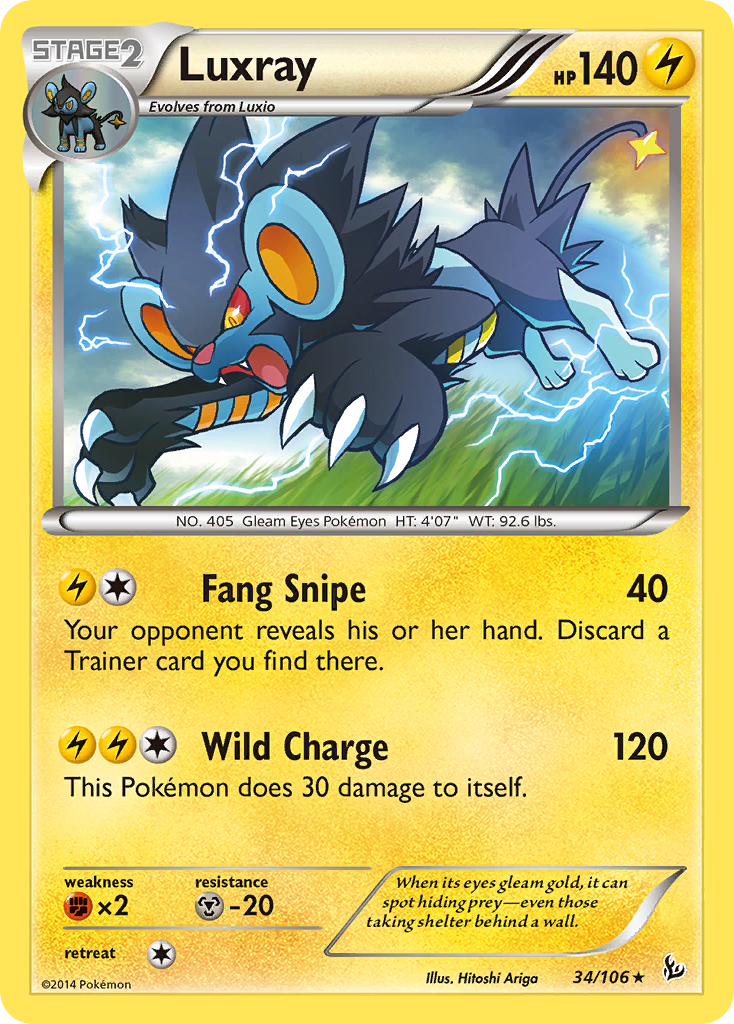 Luxray (34/106) [XY: Flashfire] | Play N Trade Winnipeg