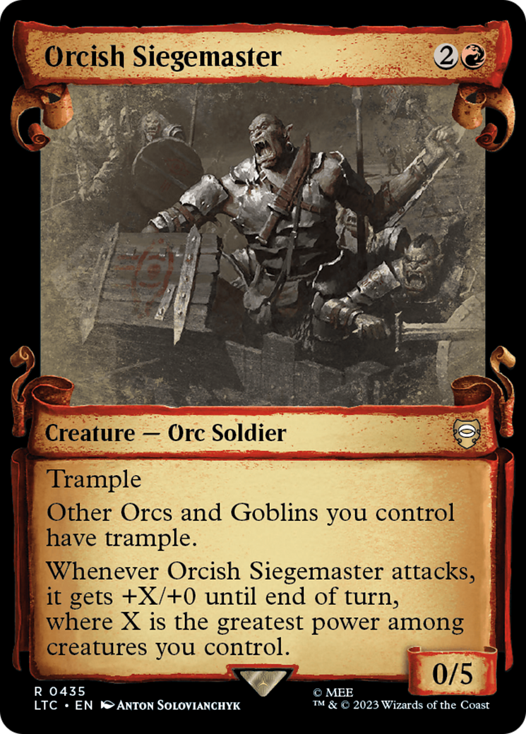 Orcish Siegemaster [The Lord of the Rings: Tales of Middle-Earth Commander Showcase Scrolls] | Play N Trade Winnipeg