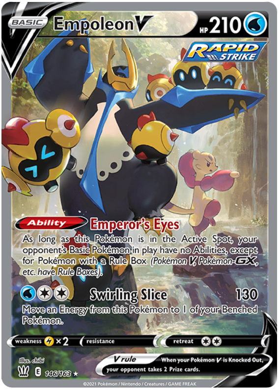 Empoleon V (146/163) [Sword & Shield: Battle Styles] | Play N Trade Winnipeg