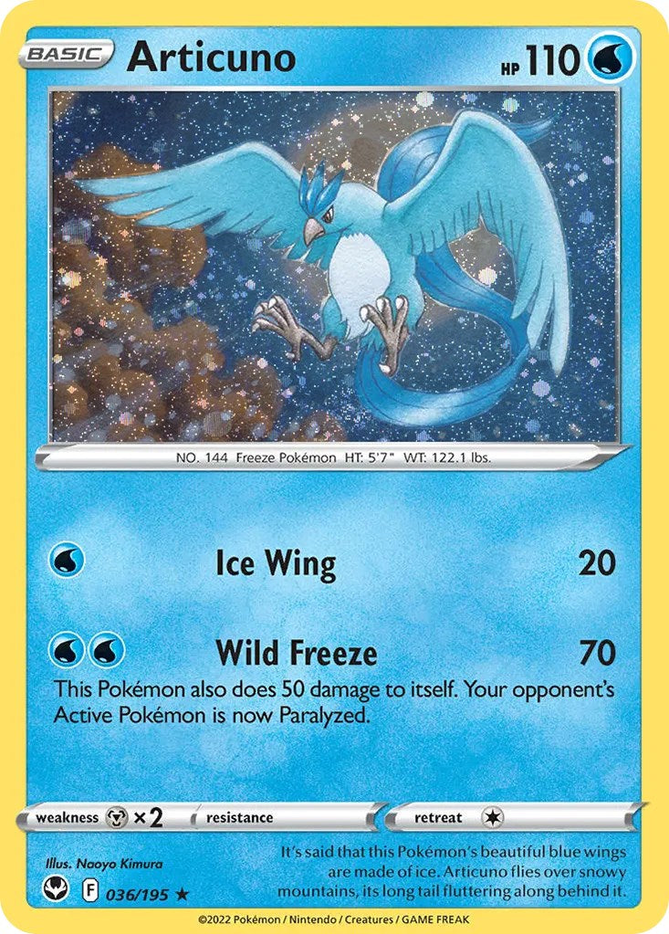 Articuno (036/195) (Cosmos Holo) [Sword & Shield: Base Set] | Play N Trade Winnipeg