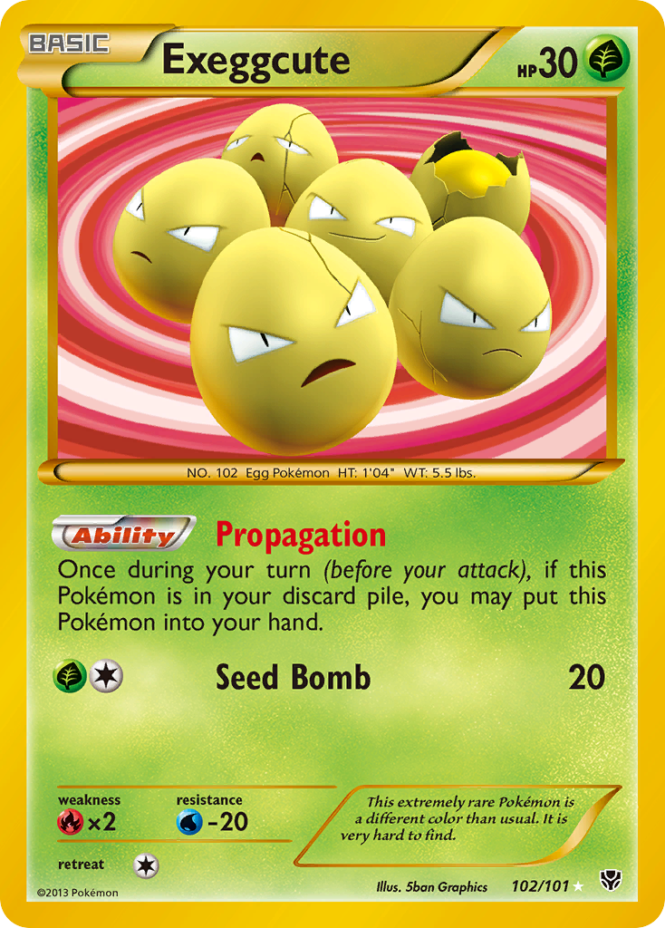 Exeggcute (102/101) [Black & White: Plasma Blast] | Play N Trade Winnipeg