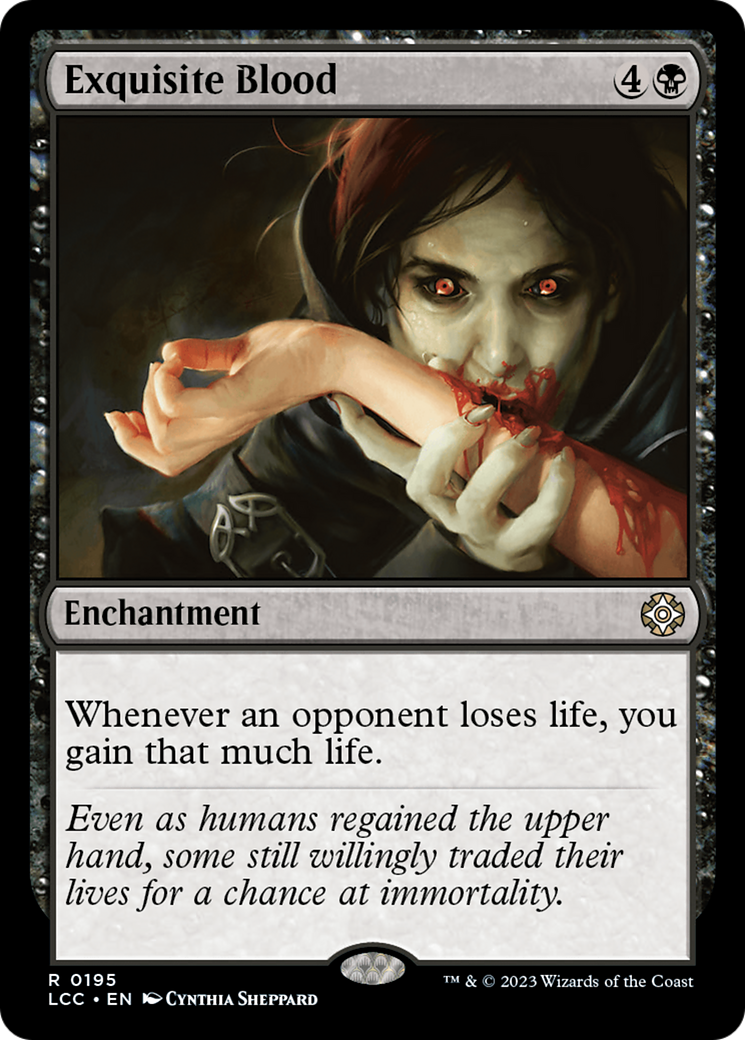 Exquisite Blood [The Lost Caverns of Ixalan Commander] | Play N Trade Winnipeg