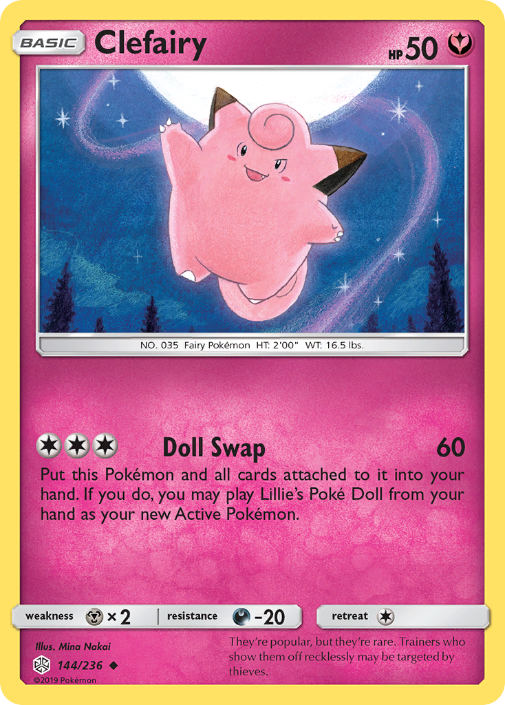 Clefairy (144/236) [Sun & Moon: Cosmic Eclipse] | Play N Trade Winnipeg