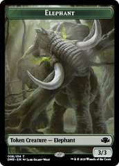 Elephant // Cat (008) Double-Sided Token [Dominaria Remastered Tokens] | Play N Trade Winnipeg