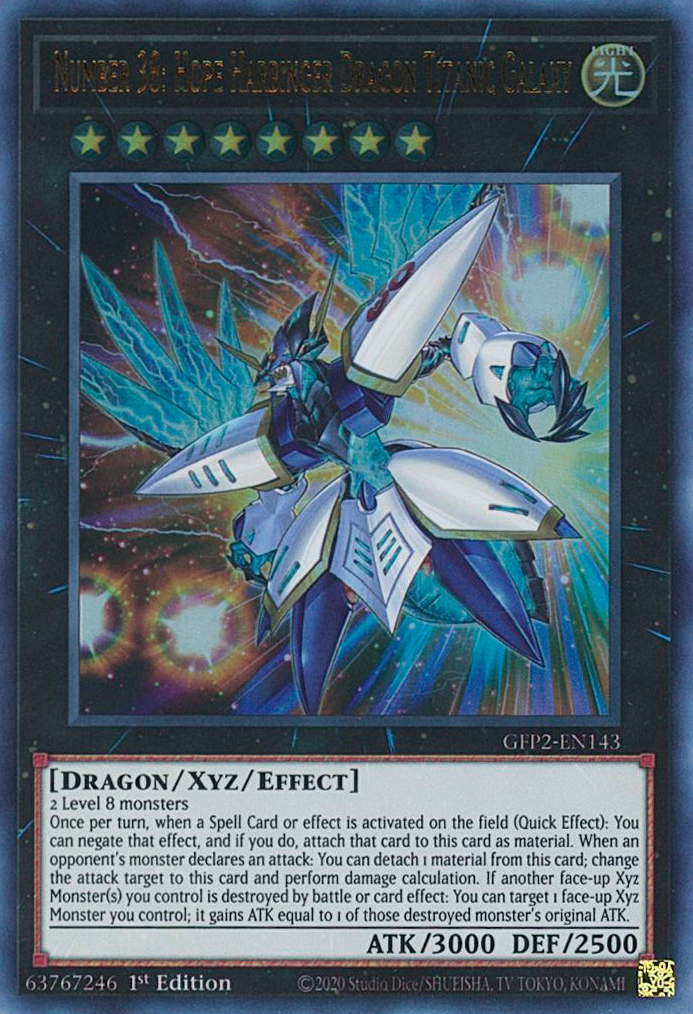 Number 38: Hope Harbinger Dragon Titanic Galaxy [GFP2-EN143] Ultra Rare | Play N Trade Winnipeg