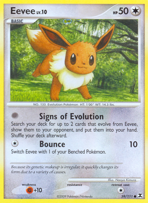 Eevee (59/111) [Platinum: Rising Rivals] | Play N Trade Winnipeg