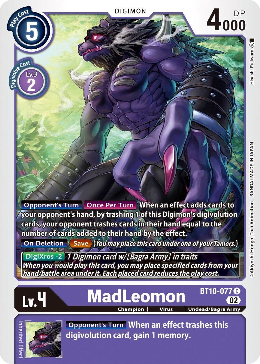 MadLeomon [BT10-077] [Xros Encounter] | Play N Trade Winnipeg