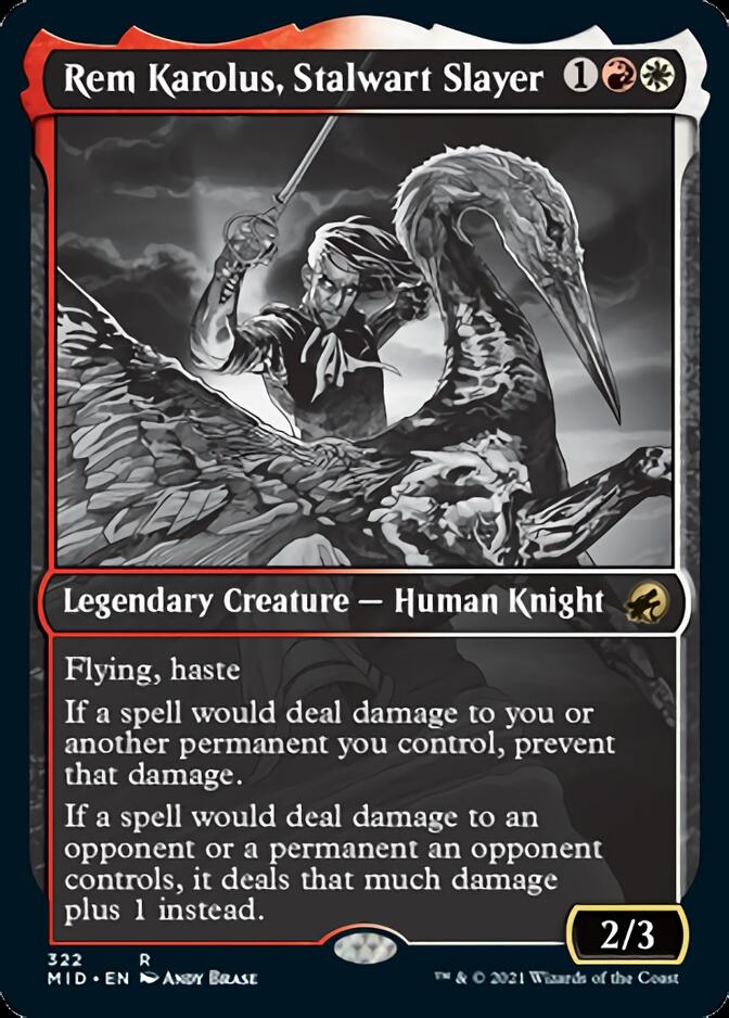 Rem Karolus, Stalwart Slayer (Showcase Eternal Night) [Innistrad: Midnight Hunt] | Play N Trade Winnipeg