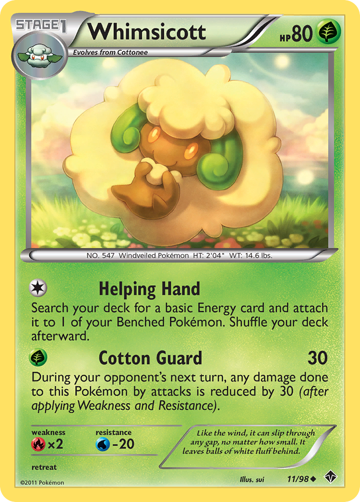 Whimsicott (11/98) [Black & White: Emerging Powers] | Play N Trade Winnipeg