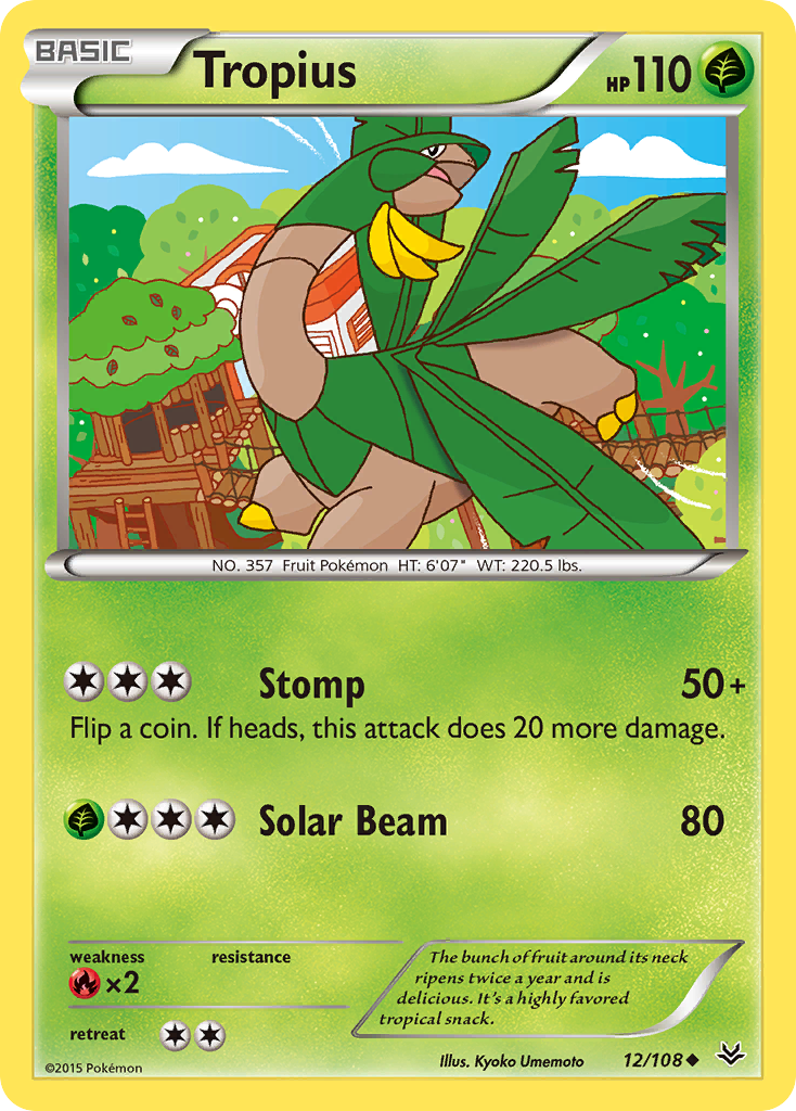 Tropius (12/108) [XY: Roaring Skies] | Play N Trade Winnipeg