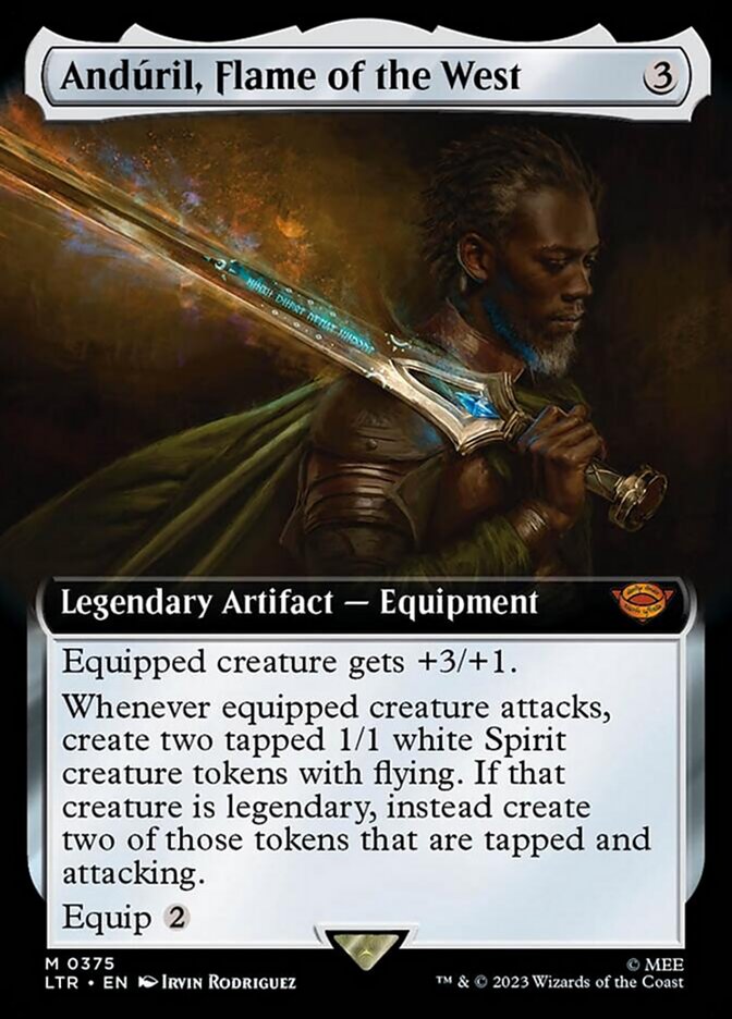 Anduril, Flame of the West (Extended Art) [The Lord of the Rings: Tales of Middle-Earth] | Play N Trade Winnipeg