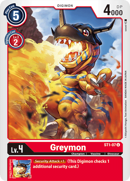 Greymon [ST1-07] [Starter Deck: Gaia Red] | Play N Trade Winnipeg