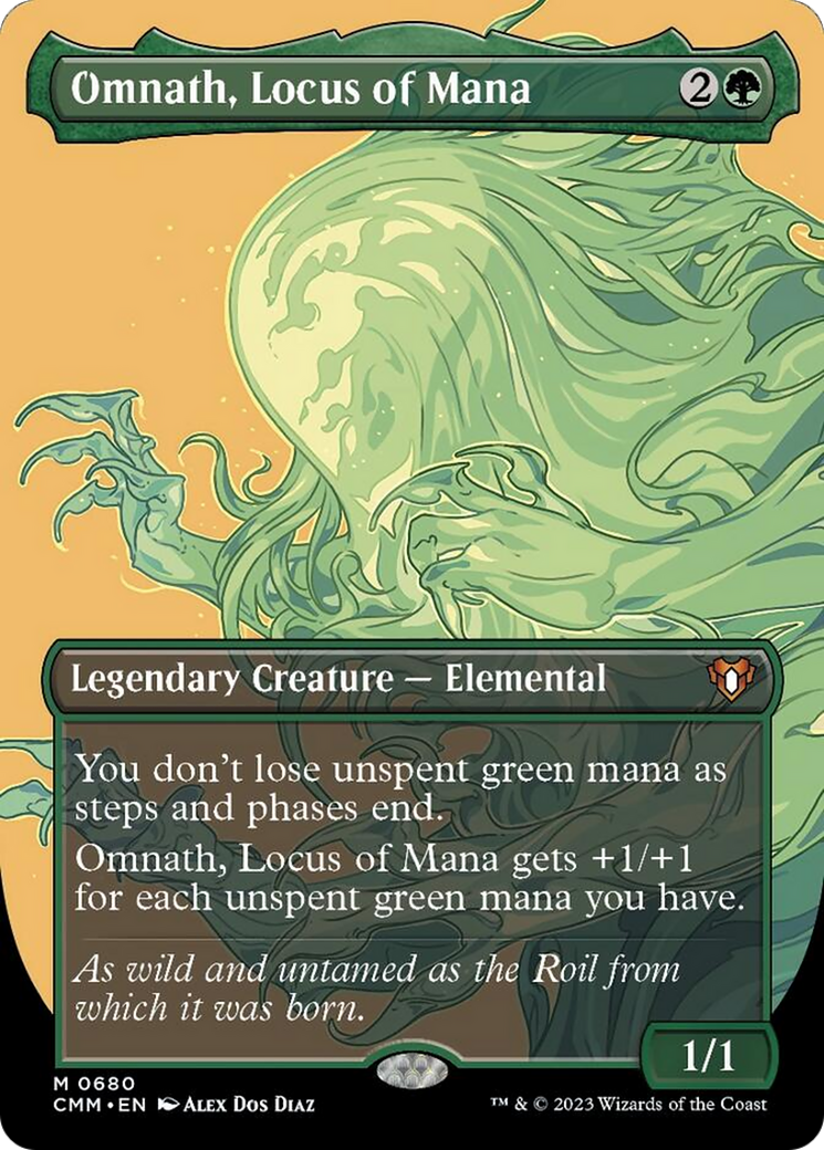 Omnath, Locus of Mana (Borderless Profile) [Commander Masters] | Play N Trade Winnipeg