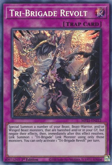 Tri-Brigade Revolt [MP21-EN212] Prismatic Secret Rare | Play N Trade Winnipeg