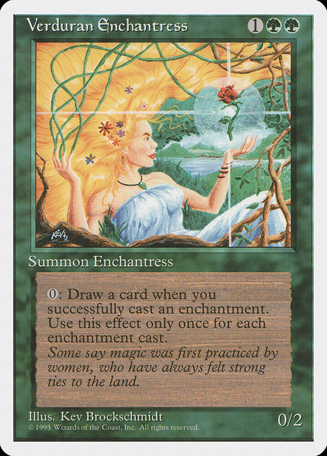 Verduran Enchantress [Fourth Edition] | Play N Trade Winnipeg