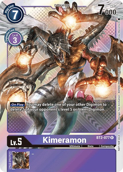 Kimeramon [BT2-077] (Official Tournament Pack Vol.4) [Release Special Booster Promos] | Play N Trade Winnipeg