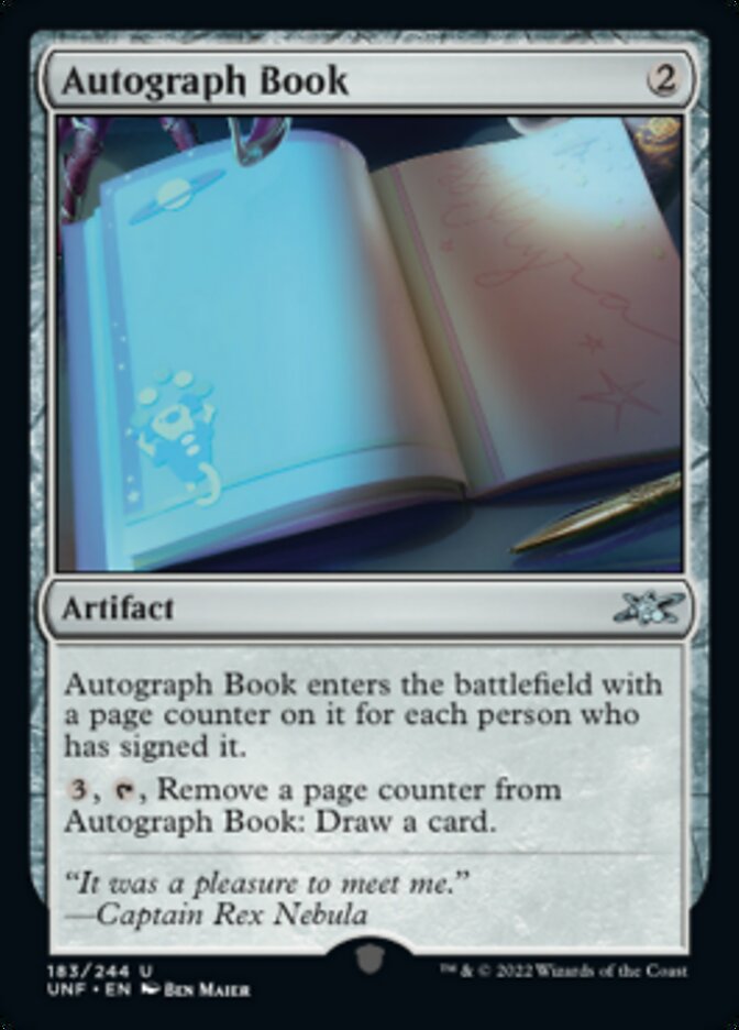 Autograph Book [Unfinity] | Play N Trade Winnipeg