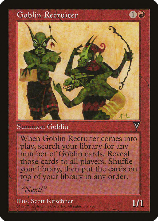 Goblin Recruiter [Visions] | Play N Trade Winnipeg