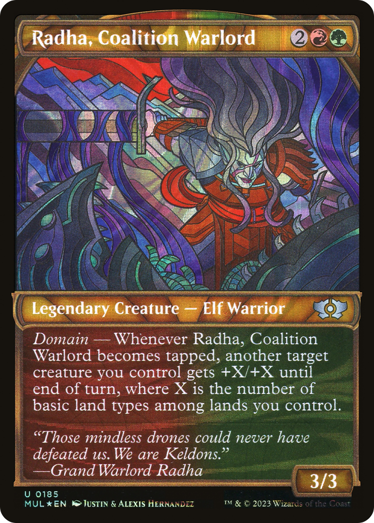 Radha, Coalition Warlord (Halo Foil) [Multiverse Legends] | Play N Trade Winnipeg