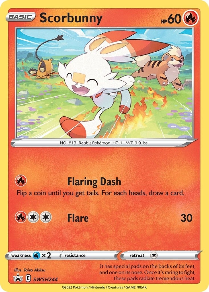 Scorbunny (SWSH244) [Sword & Shield: Black Star Promos] | Play N Trade Winnipeg