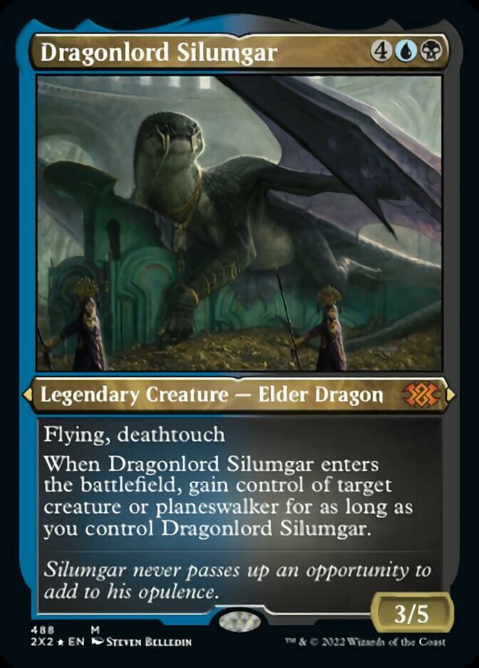 Dragonlord Silumgar (Foil Etched) [Double Masters 2022] | Play N Trade Winnipeg