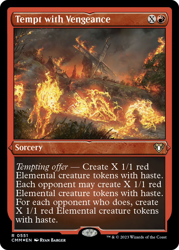 Tempt with Vengeance (Foil Etched) [Commander Masters] | Play N Trade Winnipeg