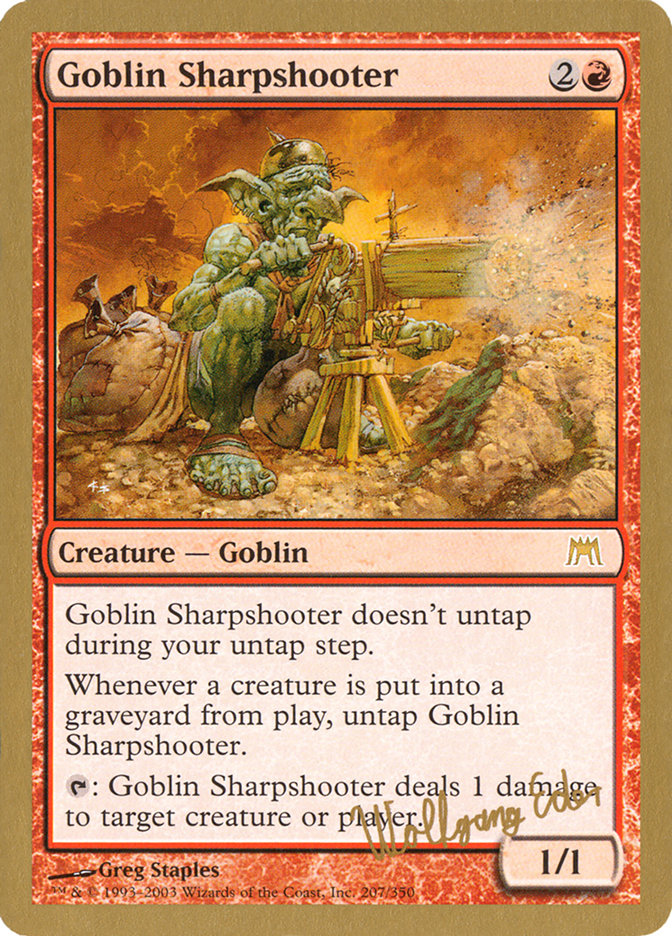 Goblin Sharpshooter (Wolfgang Eder) [World Championship Decks 2003] | Play N Trade Winnipeg