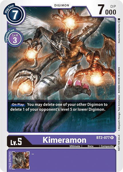 Kimeramon [BT2-077] (Battle of Omni Pre-Release) [Release Special Booster Promos] | Play N Trade Winnipeg