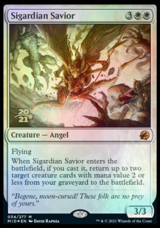 Sigardian Savior [Innistrad: Midnight Hunt Prerelease Promos] | Play N Trade Winnipeg