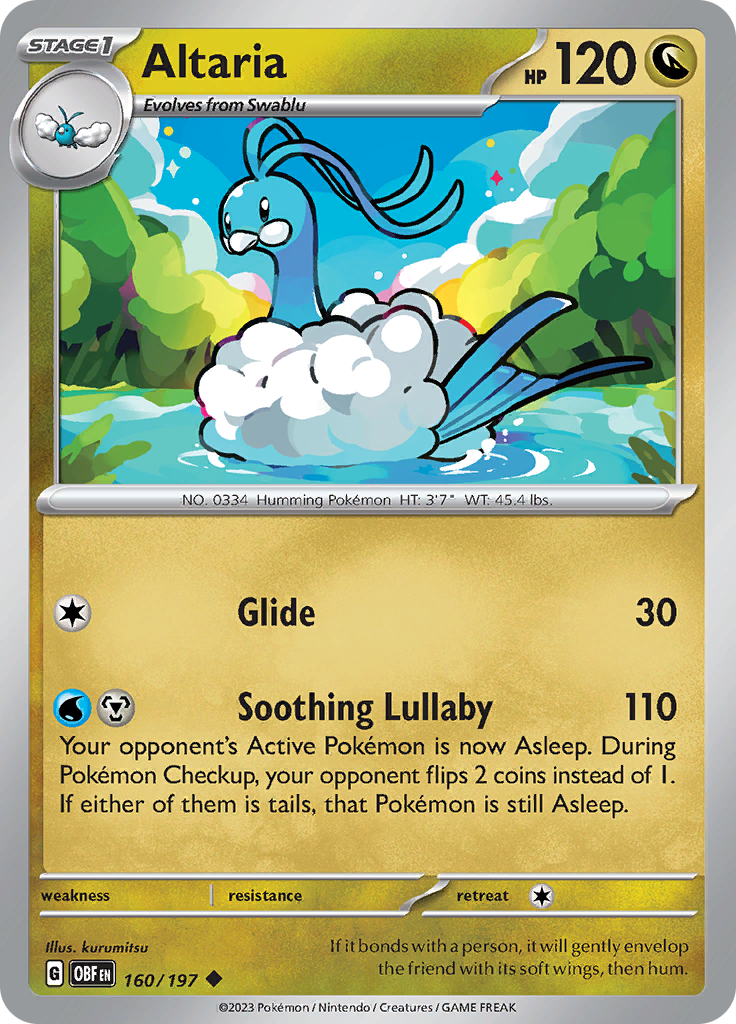 Altaria (160/197) [Scarlet & Violet: Obsidian Flames] | Play N Trade Winnipeg