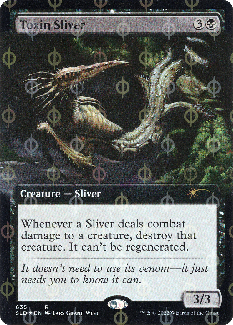 Toxin Sliver (Extended Art) (Step-and-Compleat Foil) [Secret Lair Drop Promos] | Play N Trade Winnipeg