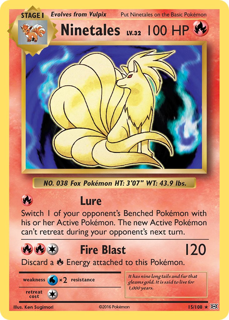 Ninetales (15/108) (Theme Deck Exclusive) [XY: Evolutions] | Play N Trade Winnipeg