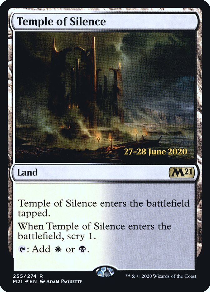 Temple of Silence  [Core Set 2021 Prerelease Promos] | Play N Trade Winnipeg