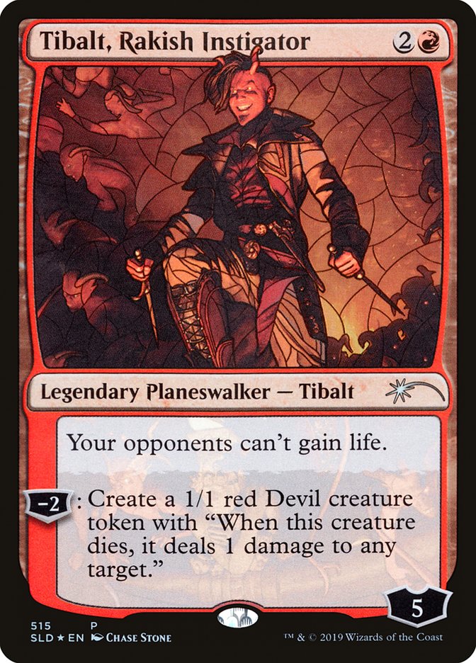 Tibalt, Rakish Instigator (Stained Glass) [Secret Lair Drop Promos] | Play N Trade Winnipeg