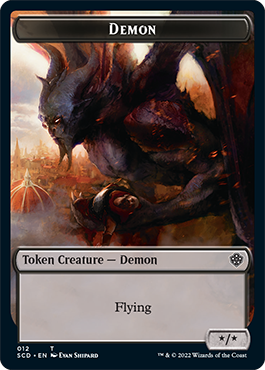 Demon // Demon Double-Sided Token [Starter Commander Decks] | Play N Trade Winnipeg