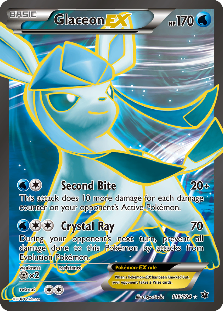 Glaceon EX (116/124) [XY: Fates Collide] | Play N Trade Winnipeg