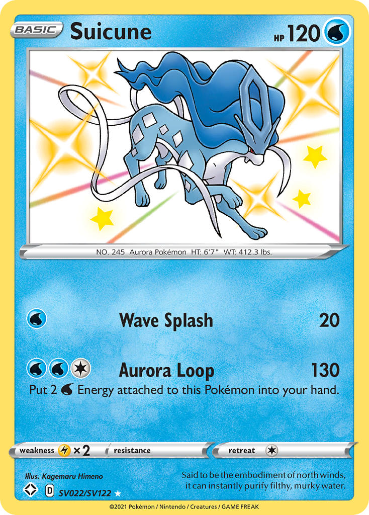 Suicune (SV022/SV122) [Sword & Shield: Shining Fates] | Play N Trade Winnipeg