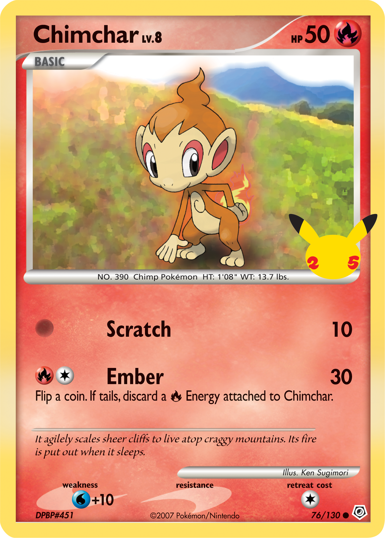 Chimchar (76/130) [First Partner Pack] | Play N Trade Winnipeg