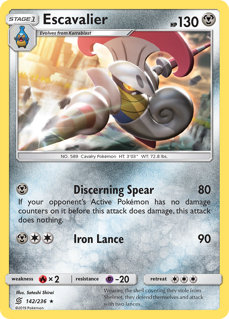 Escavalier (142/236) [Sun & Moon: Unified Minds] | Play N Trade Winnipeg