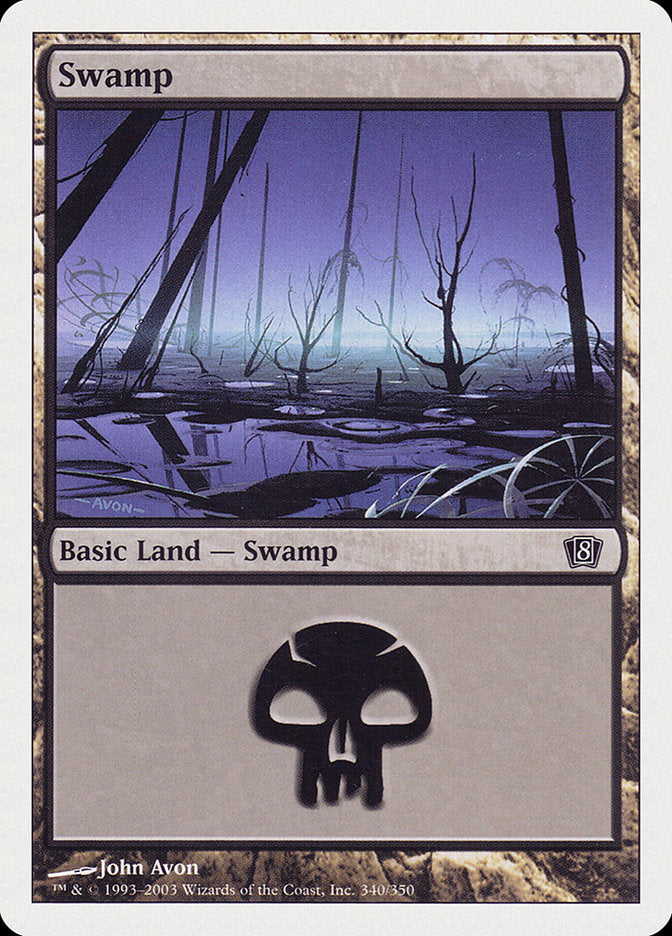 Swamp (340) [Eighth Edition] | Play N Trade Winnipeg