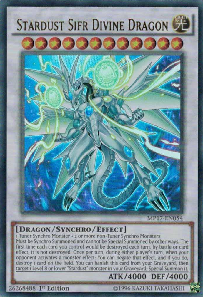 Stardust Sifr Divine Dragon [MP17-EN054] Ultra Rare | Play N Trade Winnipeg