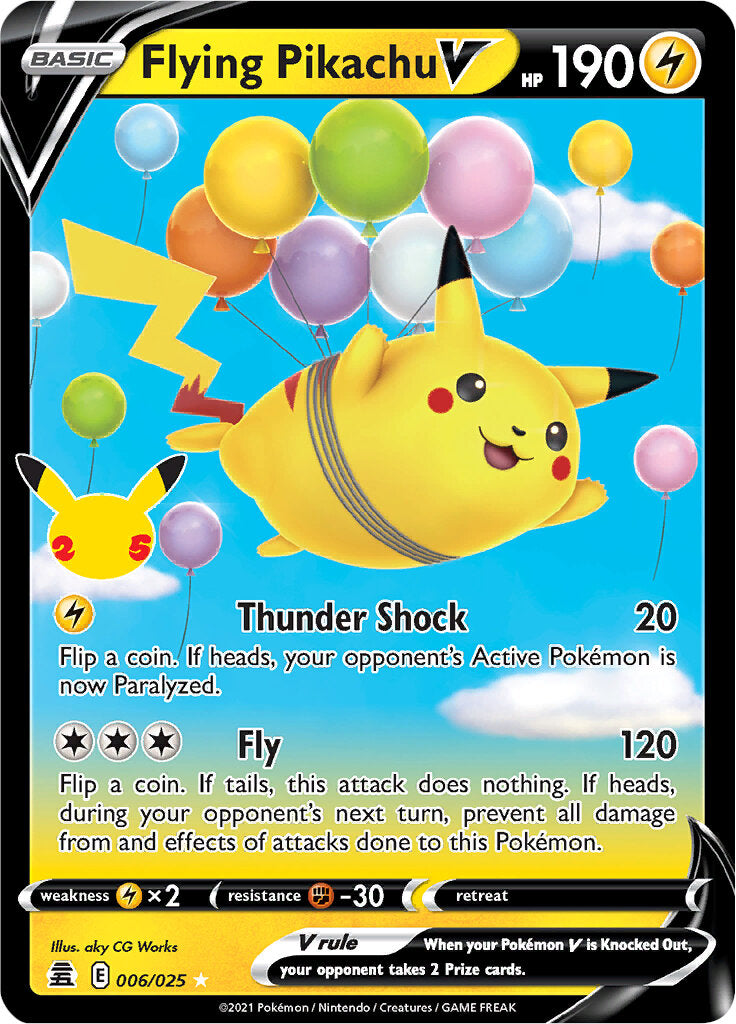 Flying Pikachu V (006/025) [Celebrations: 25th Anniversary] | Play N Trade Winnipeg