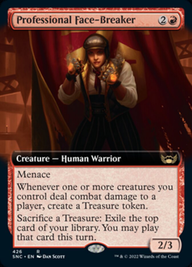 Professional Face-Breaker (Extended Art) [Streets of New Capenna] | Play N Trade Winnipeg