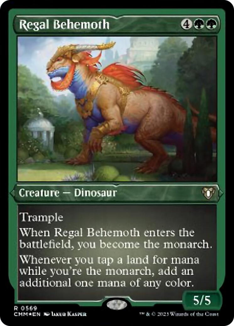 Regal Behemoth (Foil Etched) [Commander Masters] | Play N Trade Winnipeg