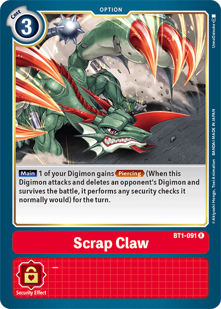 Scrap Claw [BT1-091] [Release Special Booster Ver.1.5] | Play N Trade Winnipeg