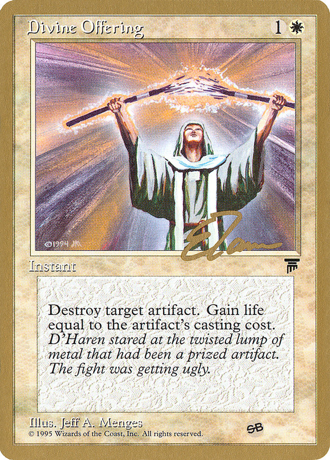 Divine Offering (Eric Tam) (SB) [Pro Tour Collector Set] | Play N Trade Winnipeg