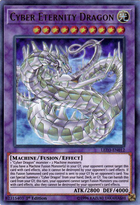 Cyber Eternity Dragon [LED3-EN012] Ultra Rare | Play N Trade Winnipeg